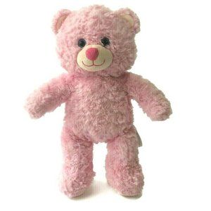 Build A Bear Cuddle Plush Teddy Bear Light Pink Swirl Fur Stuffed Animal Toy 16"